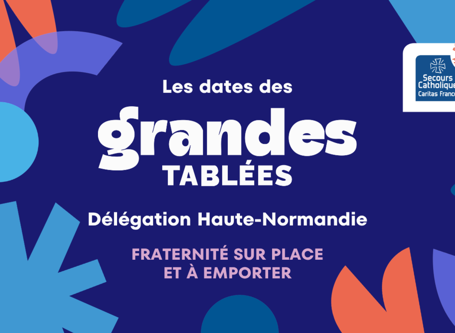 Visuel des grandes tablées 80 ans du Secours Catholique
